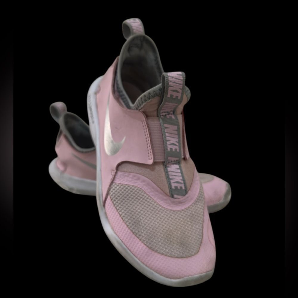 Nike Pink and Gray Mesh Slip-Ons